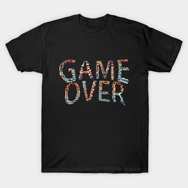 No More Lives: Game Over T-Shirt by D.A.P